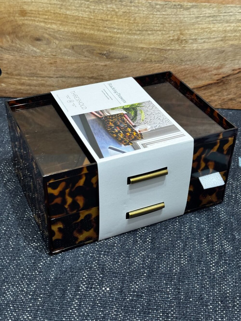 Threshold™ Multi-Function Stacking Drawers Beauty Organizer, Animal Print - Picture 9 of 16